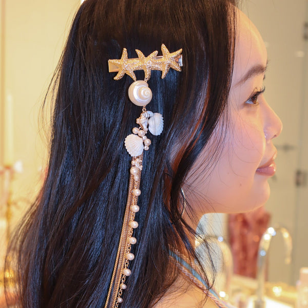 Eternal Afterglow Seashell Hair Barrette – DiFerdinando display picture 2