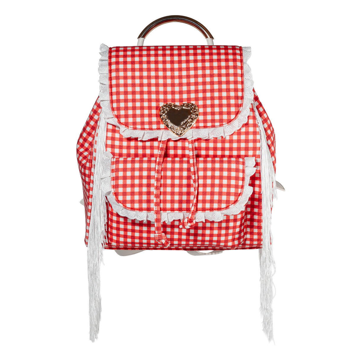 Seaside Sweetheart Fringe Backpack Pink Multi Sweetheart Society Backpack (RTS) – Hem + Co Clothing main image 3